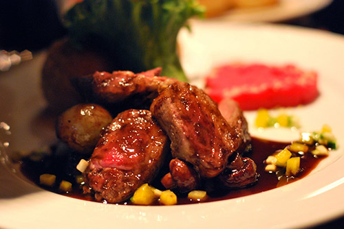 meat and vegetables or maine entree