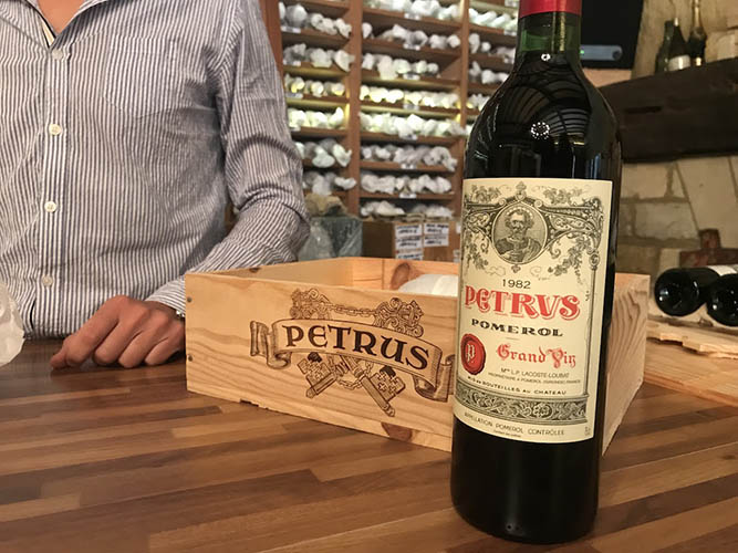 wine and person
